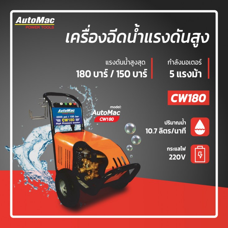เครื่องอัดฉีดน้ำแรงดันสูง